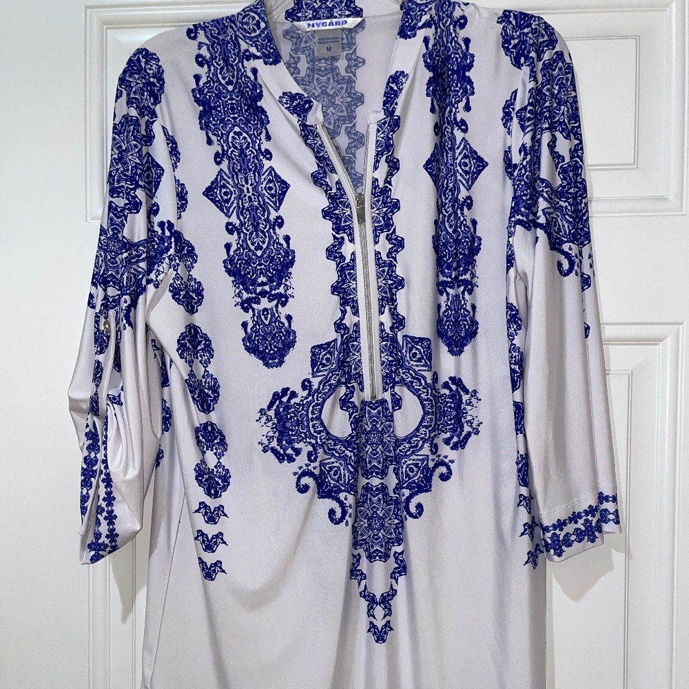 Blue and White Tunic